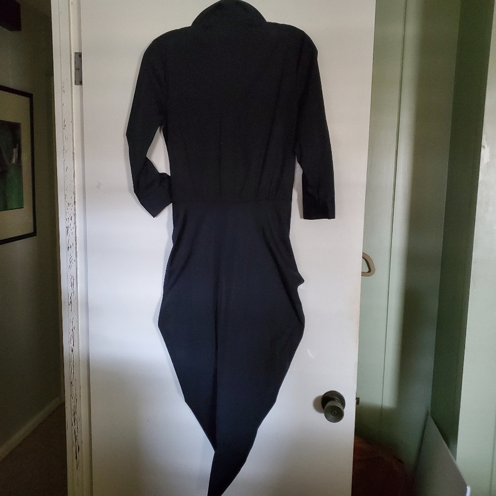 Sexy Veronica Beard Black Paperbag Dress - Picture 4 of 10